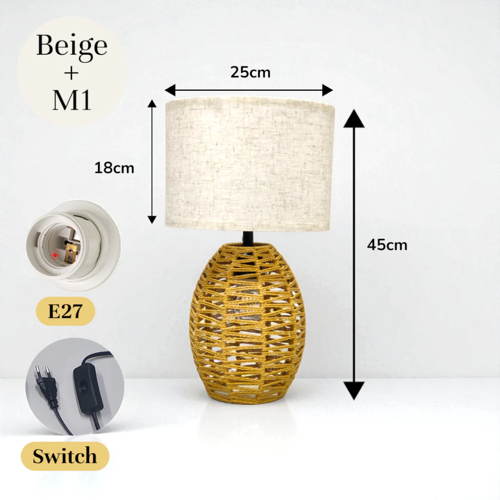 Muji Table Lamp Bed Lamp Lampu Tidur Night Light Table Ornament Home Living Decor IKEA