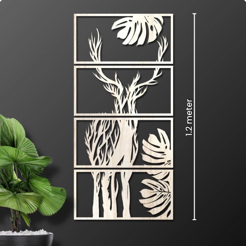 Aesthetic wooden wall decorations, living room wall decorations, aesthetic wall displays