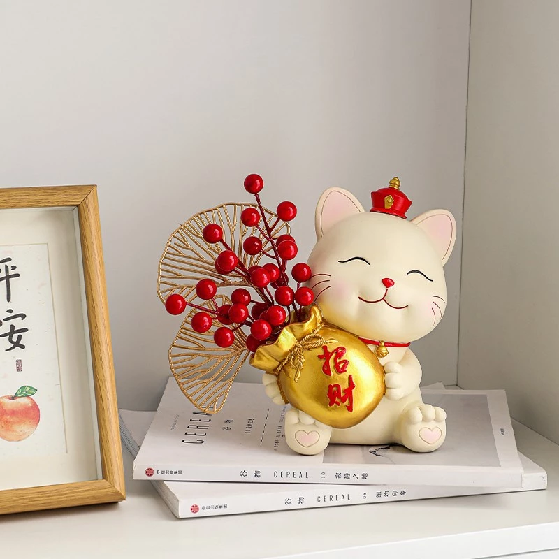 Lucky Cat Ornaments Housewarming Joy New Home Decoration Moving In-House Good Fortune Ceremony Supplies House Gifts