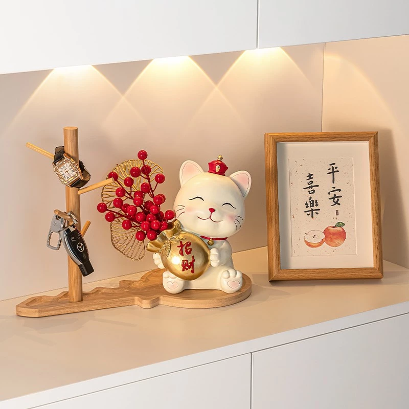 Lucky Cat Ornaments Housewarming Joy New Home Decoration Moving In-House Good Fortune Ceremony Supplies House Gifts