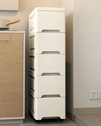 Slim Plastic Storage Drawer 15/20/ 25 cm Gap Kitchen/Drawer Organizer Almari Rak Almari Rak Baju Bertutup